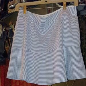 Tommy Bahama Blue and White Striped Flared Skort